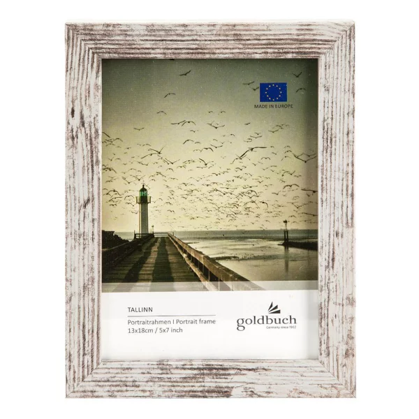 Holz-Bilderrahmen Tallinn (MDF) 13x18 cm | vintage | Normalglas (2 mm)