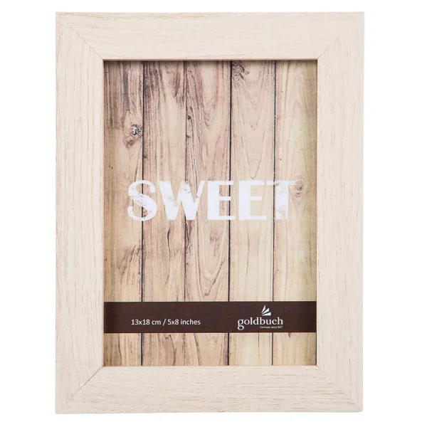 Holz-Bilderrrahmen Dream (MDF) 13x18 cm | weiß | Normalglas (2 mm)