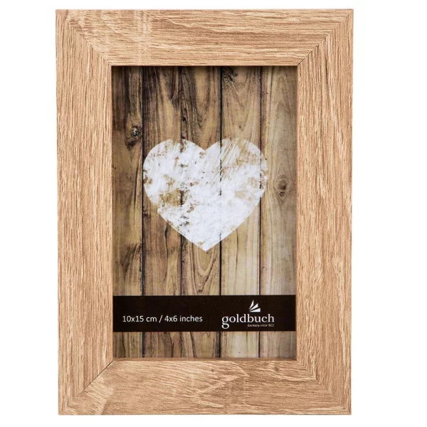 Holz-Bilderrahmen Dream (MDF) 10x15 cm | natur | Normalglas (2 mm)