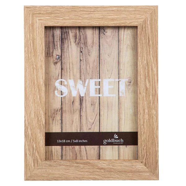 Holz-Bilderrrahmen Dream (MDF) 13x18 cm | natur | Normalglas (2 mm)