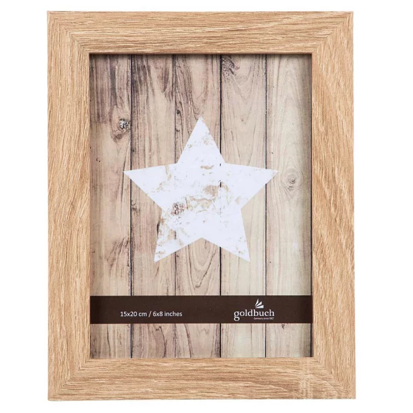 Holz-Bilderrahmen Dream (MDF) 15x20 cm | natur | Normalglas (2 mm)