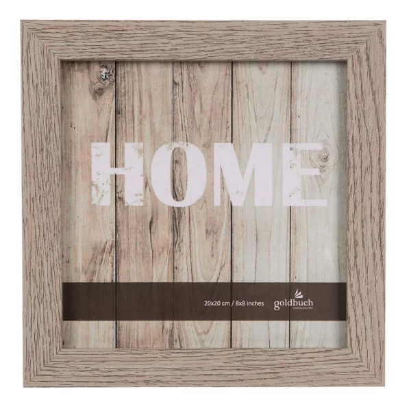 Holz-Bilderrrahmen Dream (MDF) 20x20 cm | grau | Normalglas (2 mm)