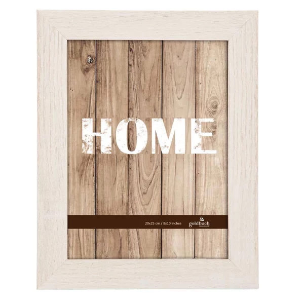 Holz-Bilderrrahmen Dream (MDF) 20x25 cm | weiß | Normalglas (2 mm)