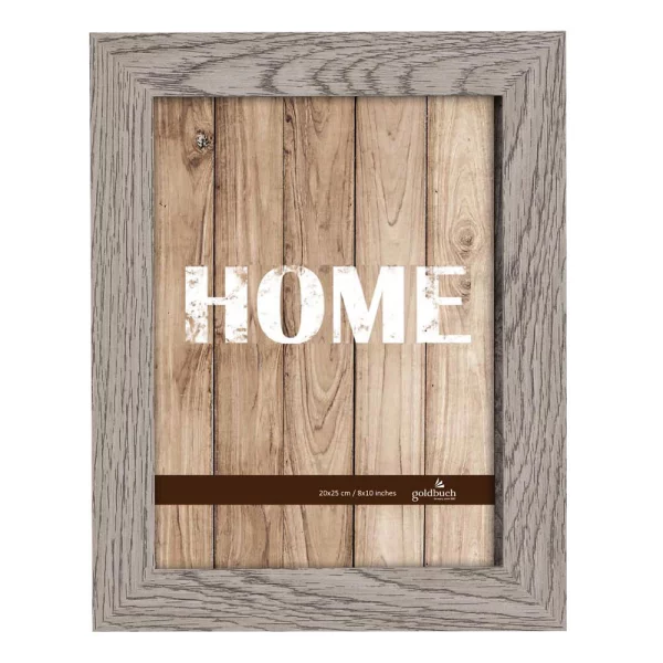 Holz-Bilderrrahmen Dream (MDF) 20x25 cm | grau | Normalglas (2 mm)