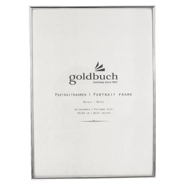 Portraitrahmen "Fine" aus Metall 20x30 cm | silber | Normalglas (2 mm)