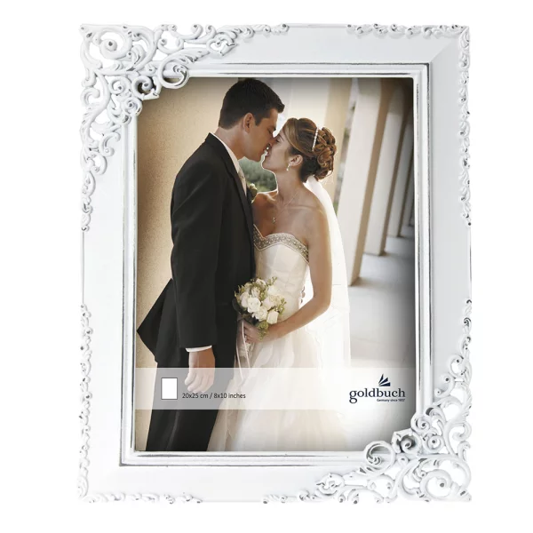 Portraitrahmen aus Metall Eternity 10x15 cm | weiß | Normalglas (2 mm)