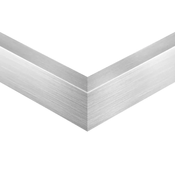 Zertifizierter Premium Brandschutzrahmen B1 "Alu 12" 42x59,4 (A2) | Edelstahl gebuerstet | Normalglas