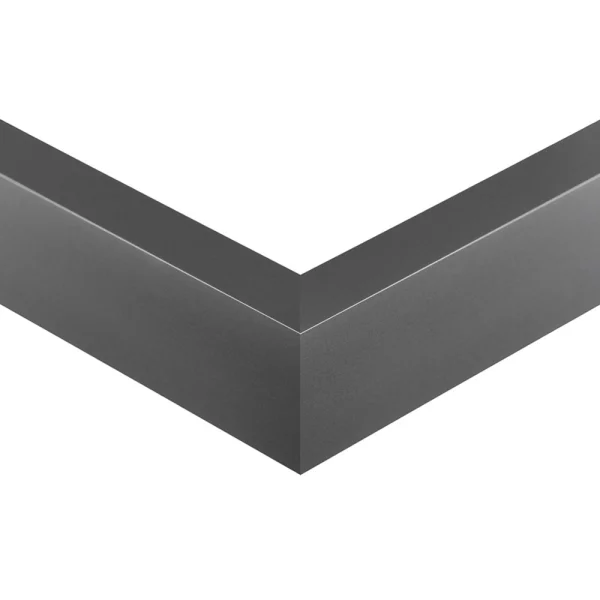Zertifizierter Premium Brandschutzrahmen B1 "Alu 12" 42x59,4 (A2) | Mittelgrau matt | Normalglas
