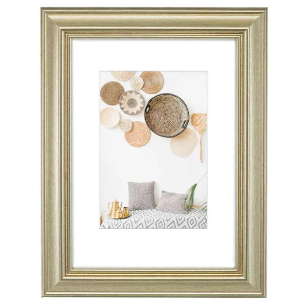 Kunststoff Bilderrahmen Lobby 13x18 cm | Gold | Normalglas (2 mm)