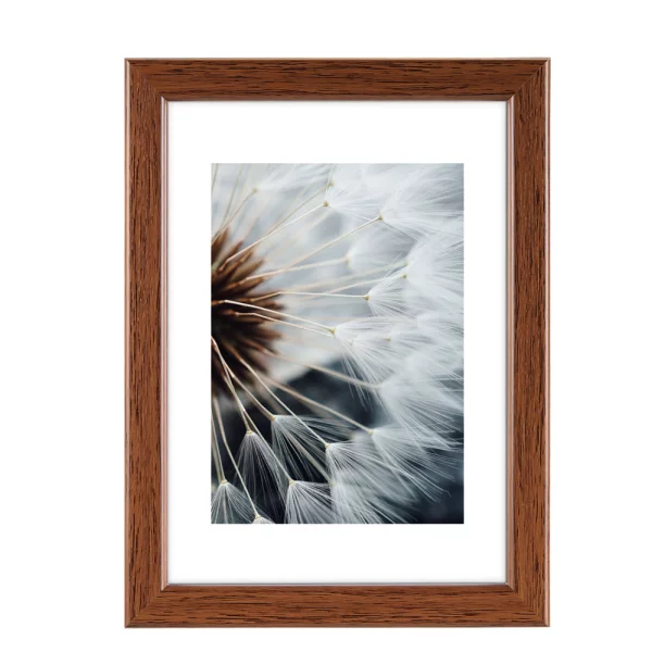 Kunststoff Bilderrahmen Breeze 30x40 cm | Nuss | Normalglas (2 mm)