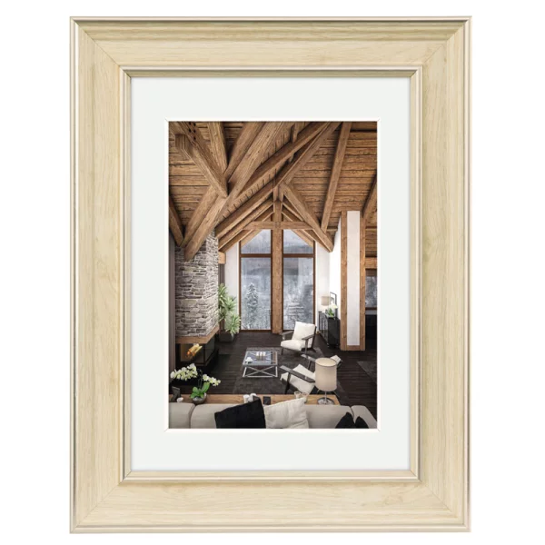 Kunststoff Bilderrahmen Rustic 13x18 cm | Natur | Normalglas (2 mm)