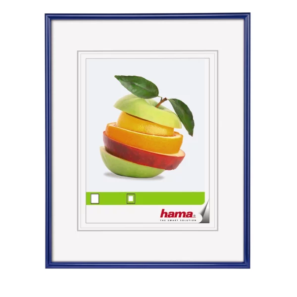 Kunststoff Bilderrahmen Sevilla 24x30 cm | Blau | Normalglas (2 mm)