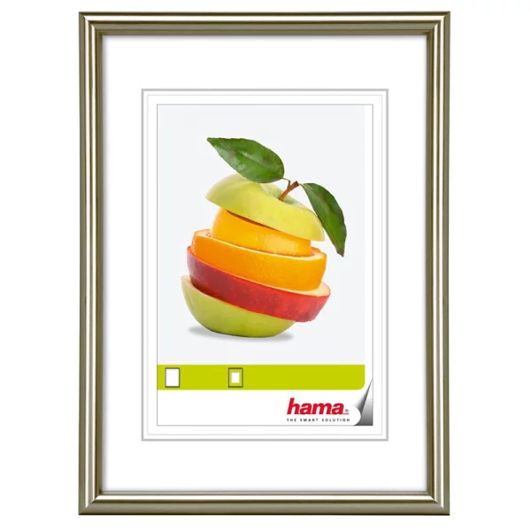 Kunststoff Bilderrahmen Sevilla Dekor 24x30 cm | Grau | Normalglas (2 mm)