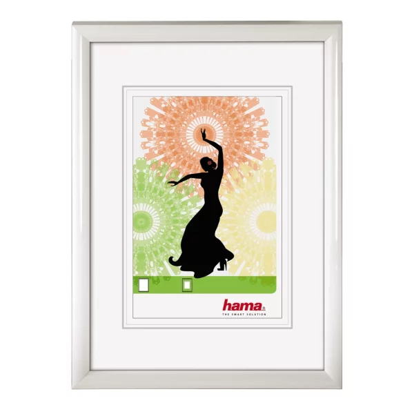 Kunststoff Bilderrahmen Madrid 20x30 cm | Weiß | Normalglas (2 mm)