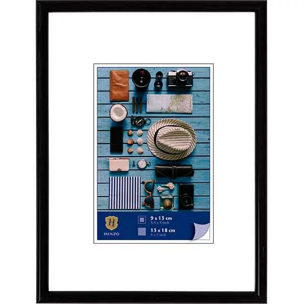 Kunststoff Bilderrahmen Napoli 30x30 cm (20x20 cm) | schwarz | Normalglas (2 mm)