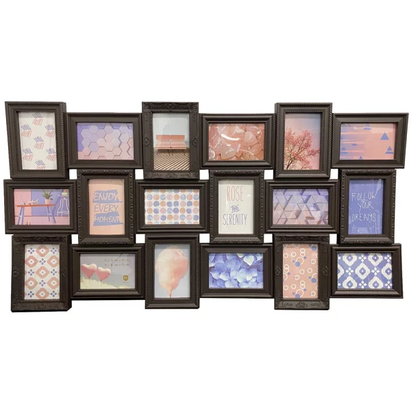 Bilderrahmen Collage Trendy 10x15 cm | Braun | Kunstglas (1 mm)