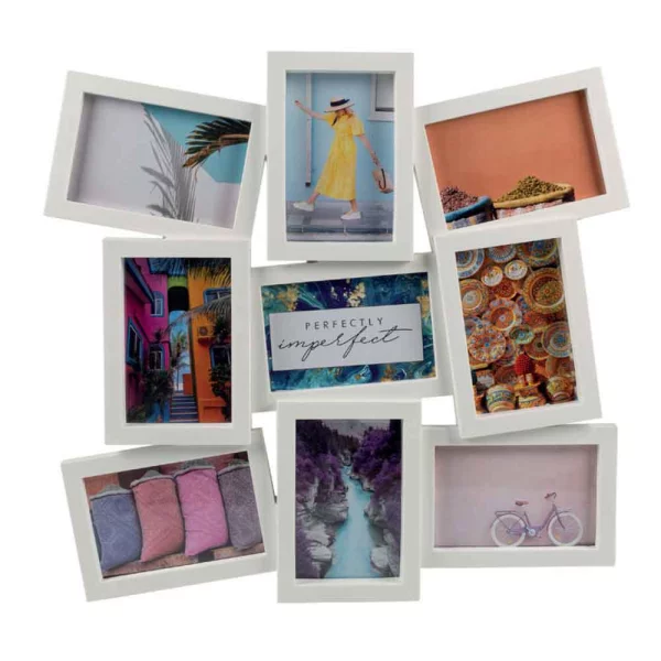 Collagerahmen Daisy 9x10x15 cm | weiß | Normalglas (2 mm)
