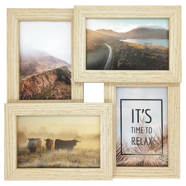Collagerahmen Pure Barry (MDF) 4x10x15 cm | eiche-hell | Normalglas (2 mm)