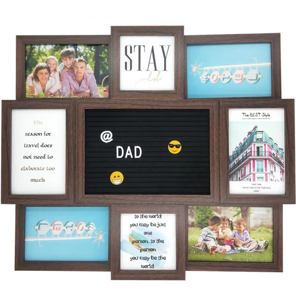 Galerie-Bilderrahmen Letterboard 8x57x47 cm | Natur
