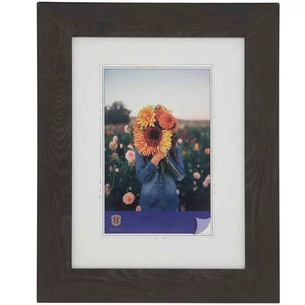 Kunststoff Bilderrahmen Dahlia 15x20 cm | dunkelbraun | Normalglas (2 mm)