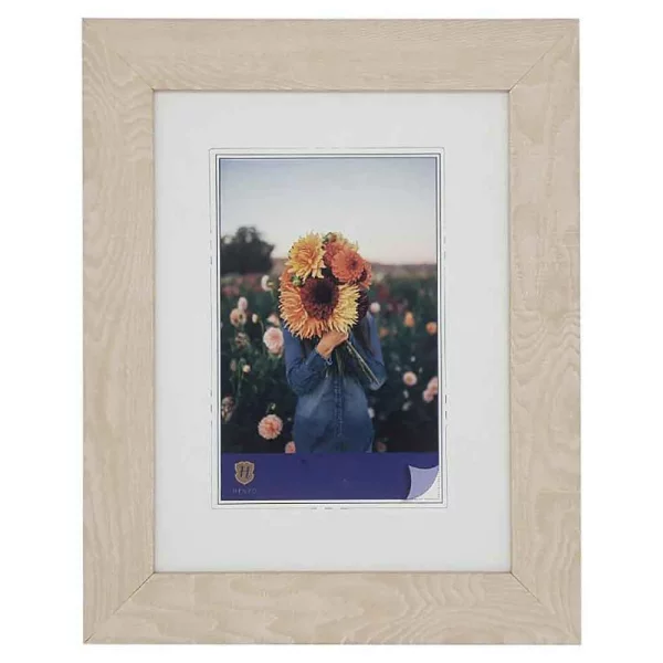 Kunststoff Bilderrahmen Dahlia 15x20 cm | weiß | Normalglas (2 mm)