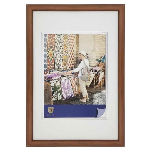 Kunststoff Bilderrahmen Fancy 10x15 cm | braun | Normalglas (2 mm)