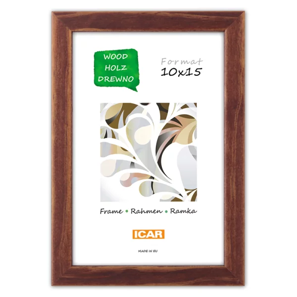 Holz Bilderrahmen Corvian 21x29,7 cm (A4) | Braun | Normalglas (2 mm)