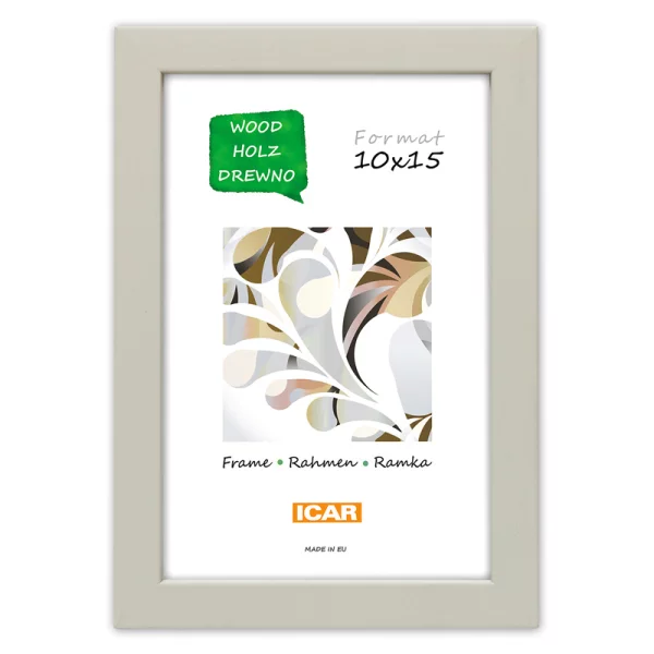Holz Bilderrahmen Corvian 21x29,7 cm (A4) | Cremeweiß | Normalglas (2 mm)
