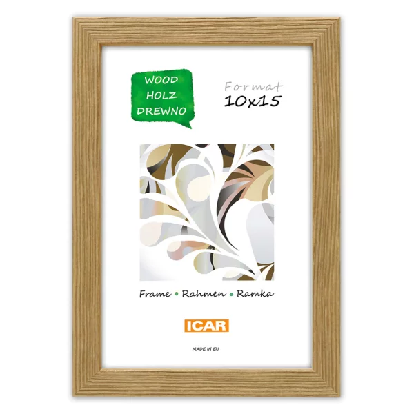 Holz Bilderrahmen Corvian 21x29,7 cm (A4) | Eiche | Normalglas (2 mm)