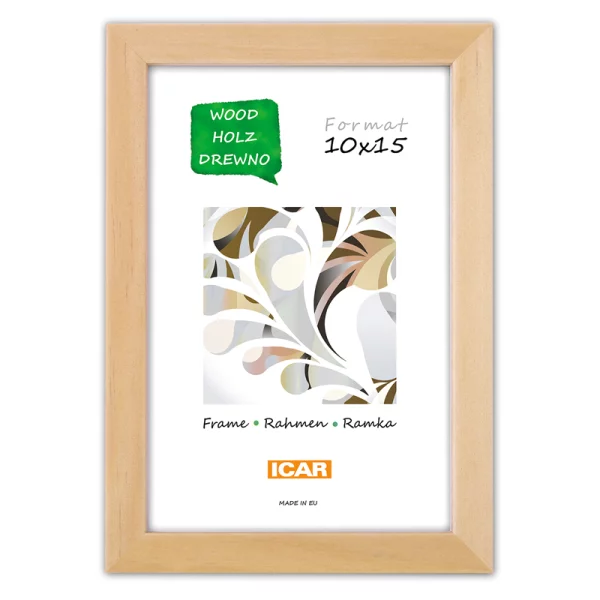 Holz Bilderrahmen Corvian 21x29,7 cm (A4) | Natur | Normalglas (2 mm)