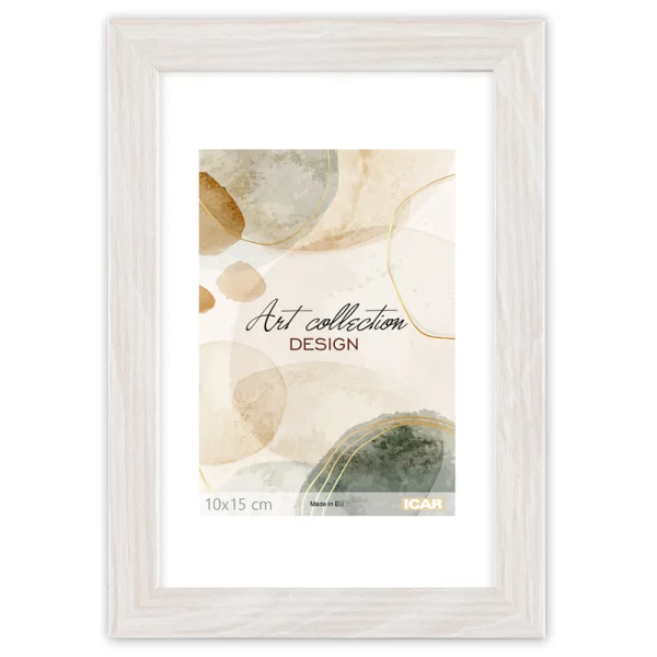 MDF Bilderrahmen Eloura 50x70 cm | Eiche hell | Kunstglas (1 mm)