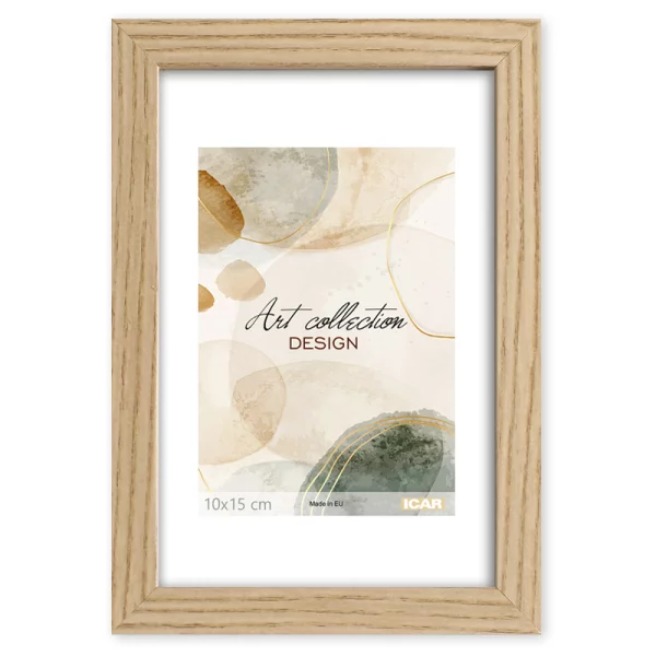 MDF Bilderrahmen Eloura 50x70 cm | Eiche | Kunstglas (1 mm)