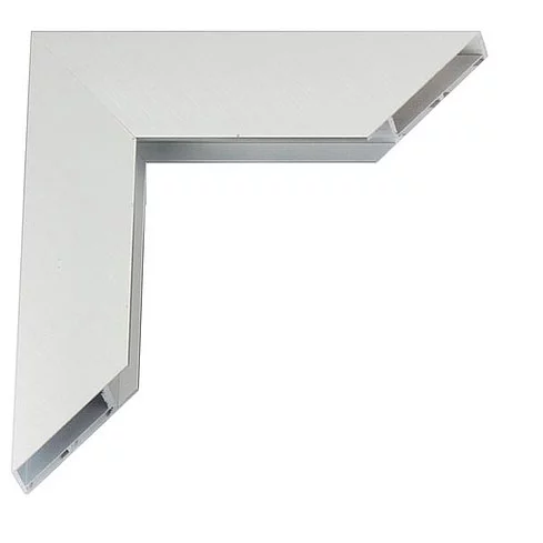 Cadre en aluminium Giga 20x30 cm | argent mat, brossé en croix | verre standard (2 mm)