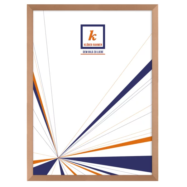 Alu-Bilderrahmen Alejandro 20x30 cm | Kupfer matt, kreuzgebürstet | Normalglas (2 mm)