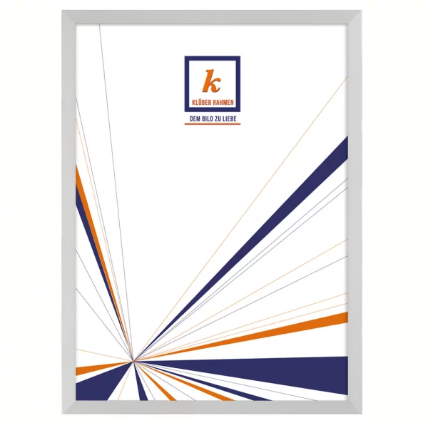 Aluminum kader Alejandro 20x30 cm | zilver, mat, kruis geborsteld | normaal glas (2 mm)