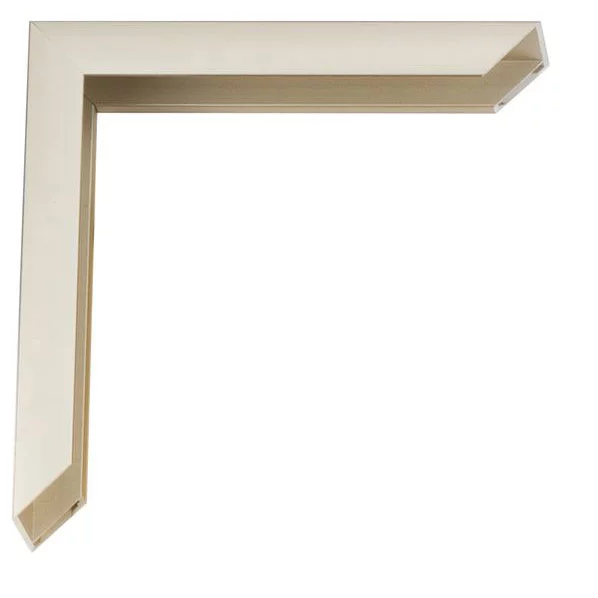 Alu Bilderrahmen Tera 30x45 | Champagner matt, seitlich gebürstet | Normalglas (2 mm)