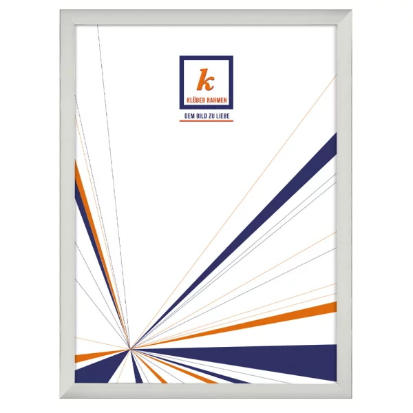 Alu Bilderrahmen Sergio 30x45 cm | Silber-glänzend, Rücken gebürstet | Normalglas (2 mm)