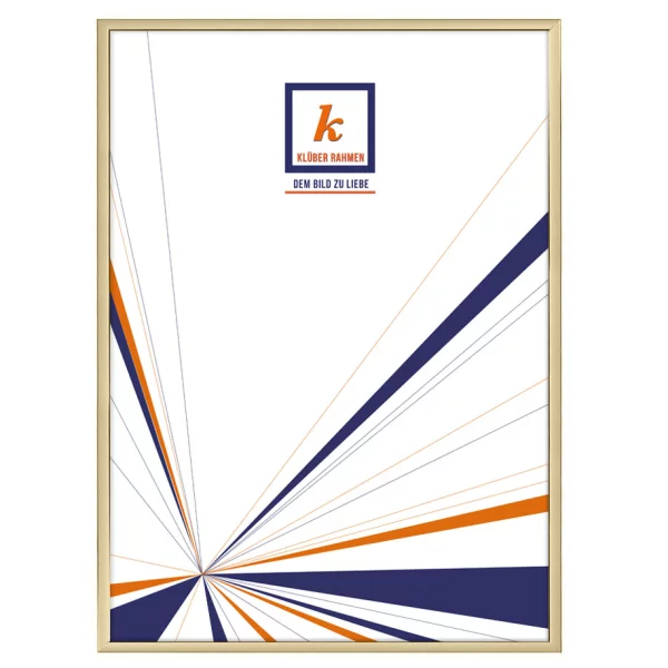 Cadre en aluminium Carlos 20x30 cm | or clair brillant, dos brossé | verre standard (2 mm)