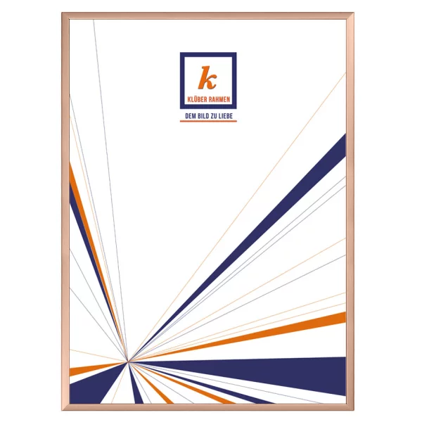 Cadre en aluminium Carlos 20x30 cm | cuivre mat, dos brossé | verre standard (2 mm)