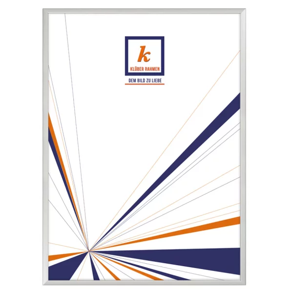 Cadre en aluminium Carlos 20x30 cm | argent satiné, dos brossé | verre standard (2 mm)