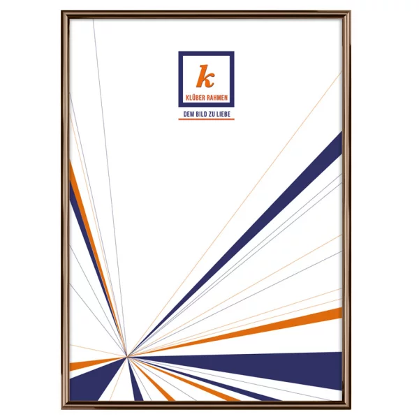 Cadre en aluminium Miguel 20x30 cm | bronze brossé, dos brossé | verre standard (2 mm)