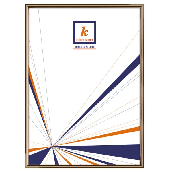 Cadre en aluminium Miguel 20x30 cm | bronze clair, dos brossé | verre standard (2 mm)