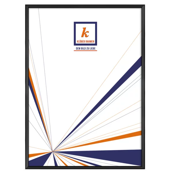 Cadre en aluminium Miguel 20x30 cm | noir Florentin (mordancé) | verre standard (2 mm)