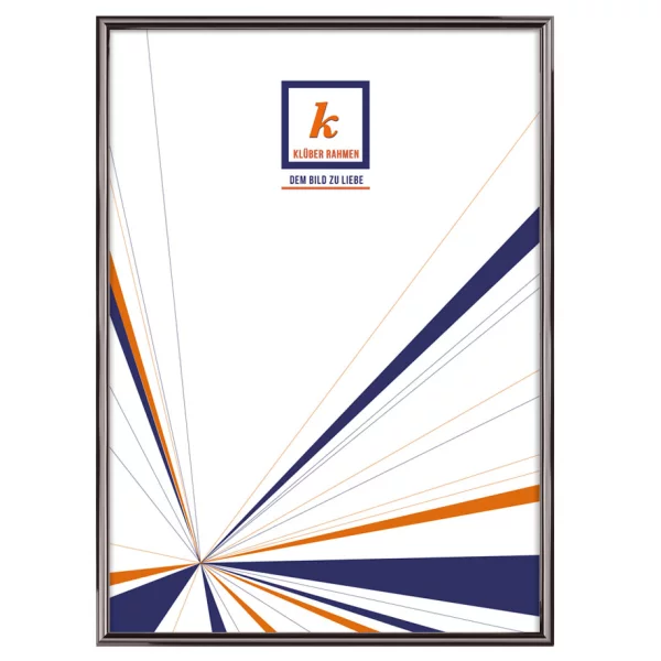 Cadre en aluminium Miguel 20x30 cm | gris contraste brillant, dos brossé | verre standard (2 mm)