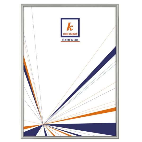 Cadre en aluminium Miguel 20x30 cm | argent satiné, dos brossé | verre standard (2 mm)