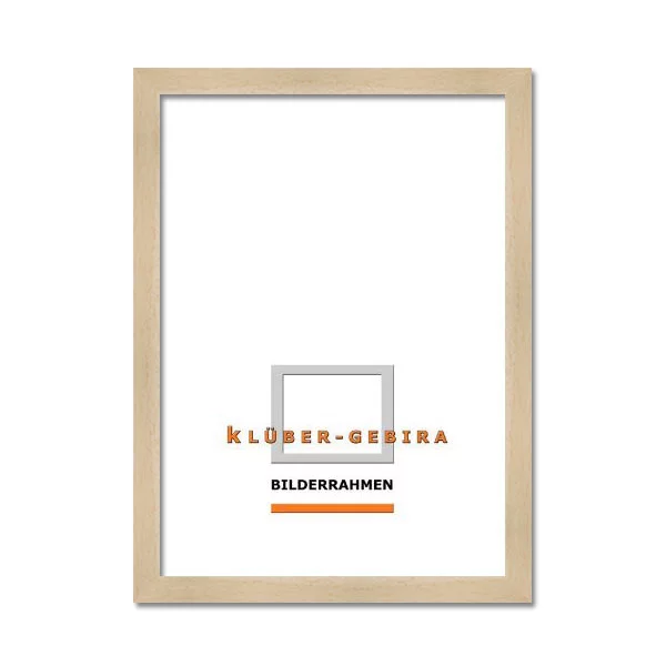 Cadre en bois Laguna sur mesure baguette brute | verre standard (2 mm)