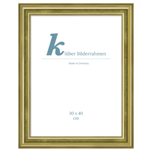 Cadre en bois Estepona 29,7x42 cm (A3) | or, or clair | verre standard (2 mm)
