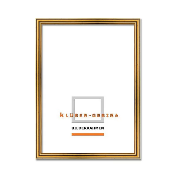 Holz Bilderrahmen Terrassa 20x30 | altgold | Normalglas (2 mm)