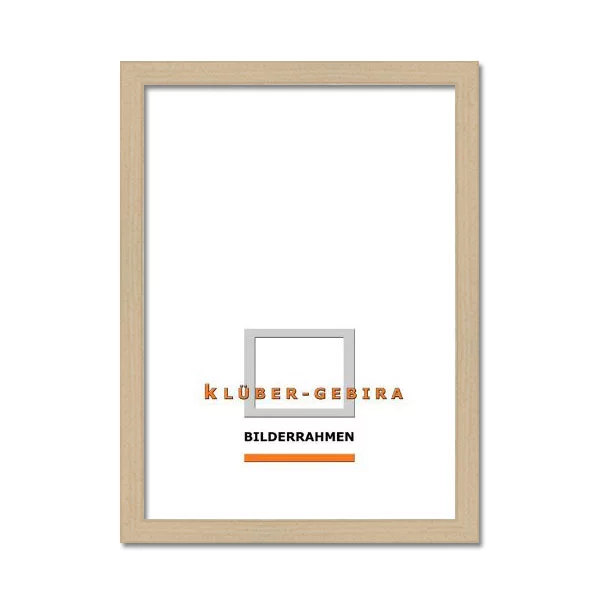 Cadre en bois Santa Cruz sur mesure baguette brute | verre standard (2 mm)