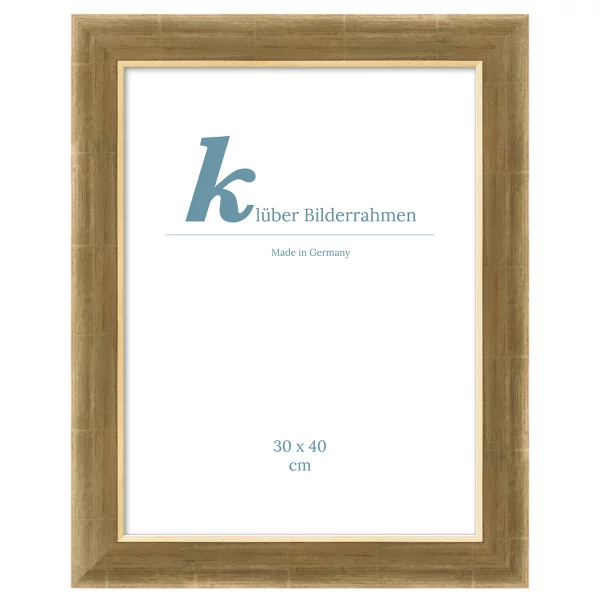 Cadre en bois Alcala 40x60 cm | vieil or | verre standard (2 mm)